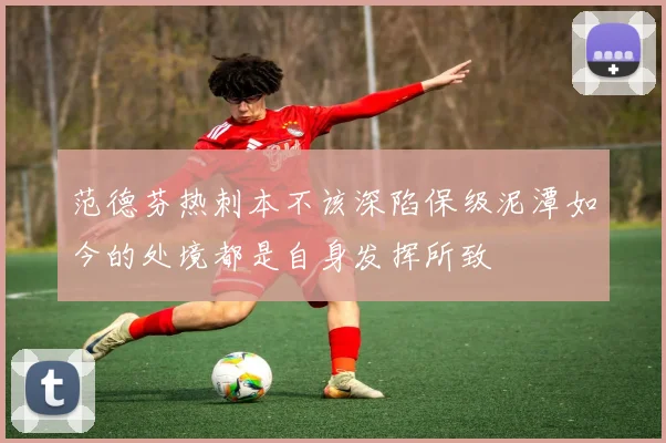 范德芬热刺本不该深陷保级泥潭如今的处境都是自身发挥所致