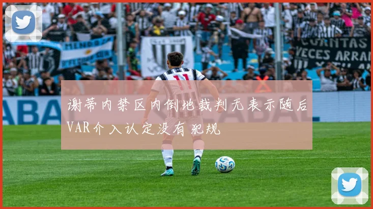 谢蒂内禁区内倒地裁判无表示随后VAR介入认定没有犯规